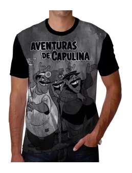 Playera estampada de Las aventuras de Capulina