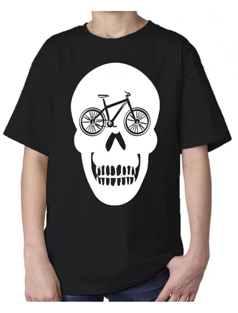 Playera estampada de muero por mi bici