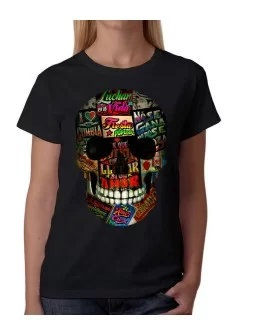 T-Shirt printed of skull...