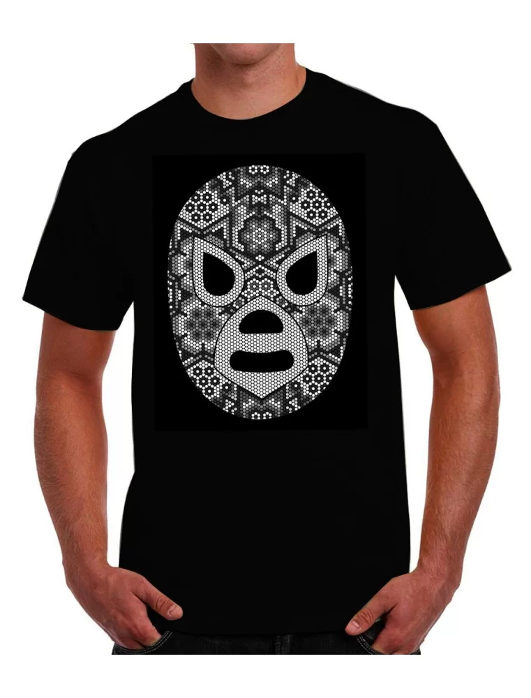 T-shirt printed of mexican wrestling fighter El Santo