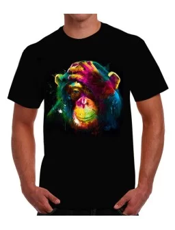 Colored Chimpanzee T-shirt