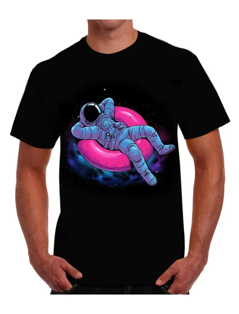 T-shirt of Astronaut on a donut