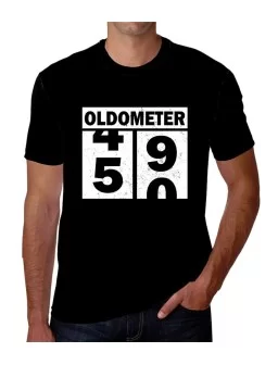 Playera Oldometer 49 a 50 años -Camisetas de cumpleaños