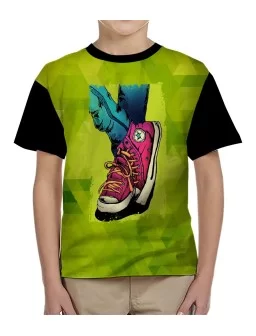 T-shirt for kids printed of tennis shoes