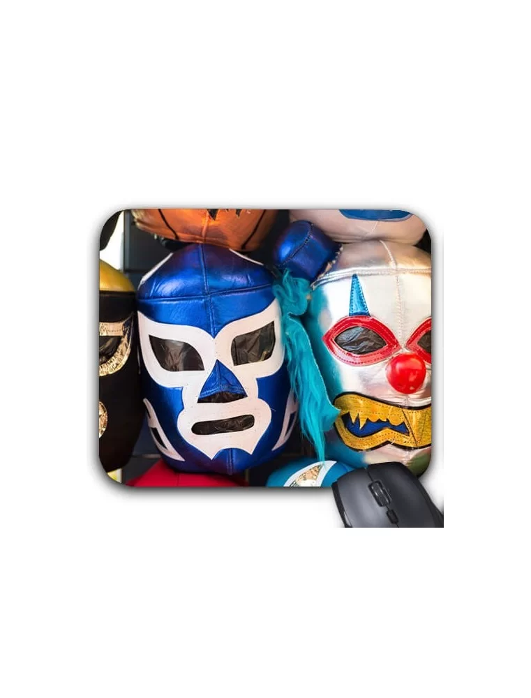 Mouse pad de luchadores mexicanos