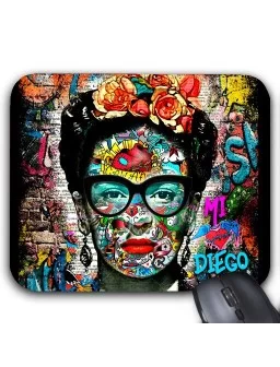 Frida Kahlo Graffiti mouse pad