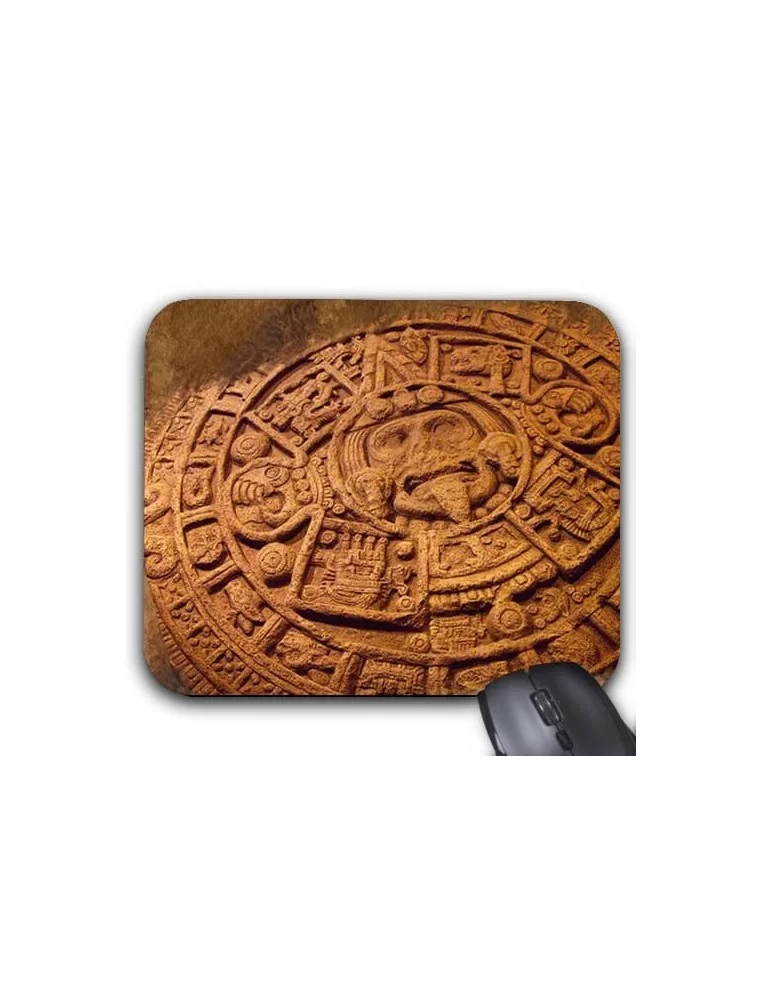 Printed mouse pad of the Aztec Calendar