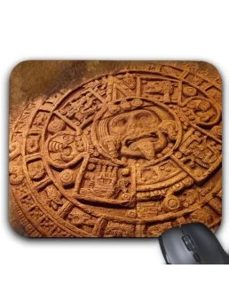 Printed mouse pad of the Aztec Calendar