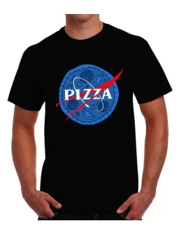Playera del logo de la NASA en forma de Pizza