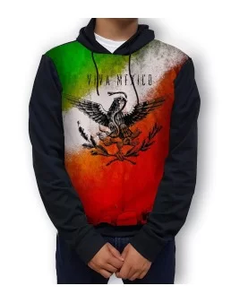 Hoodie printed of Viva Mexico