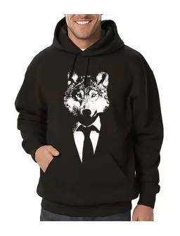 Sweatshirt with wolf print...