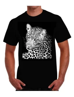 Playera de un leopardo colección animales salvajes