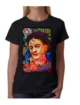 Playera de Frida Kahlo Graffiti