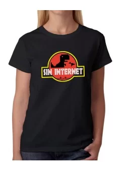 Playera del Dinosaurio Sin Internet