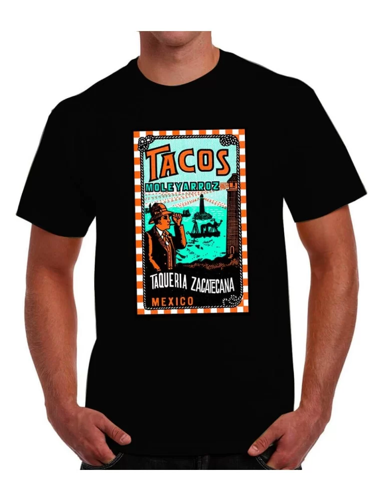 T-shirt of tacos - Faros mexican cigarrettes