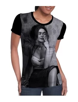 Camiseta de Frida fumando - Personajes mexicanos famosos