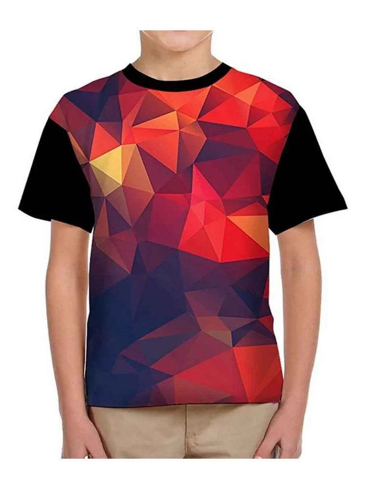 Polygons printed t-shirt