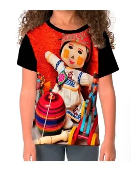 Mexican doll print t-shirt