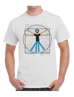 T-shirt Don Ramon Vitruvian man Leonardo Da Vinci