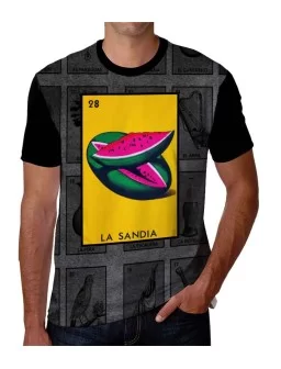 T-shirt of La Sandia Mexican Lottery Game