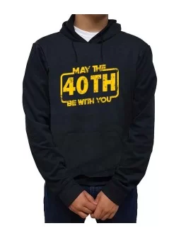 Lightweight hoodie May the 40th be with you