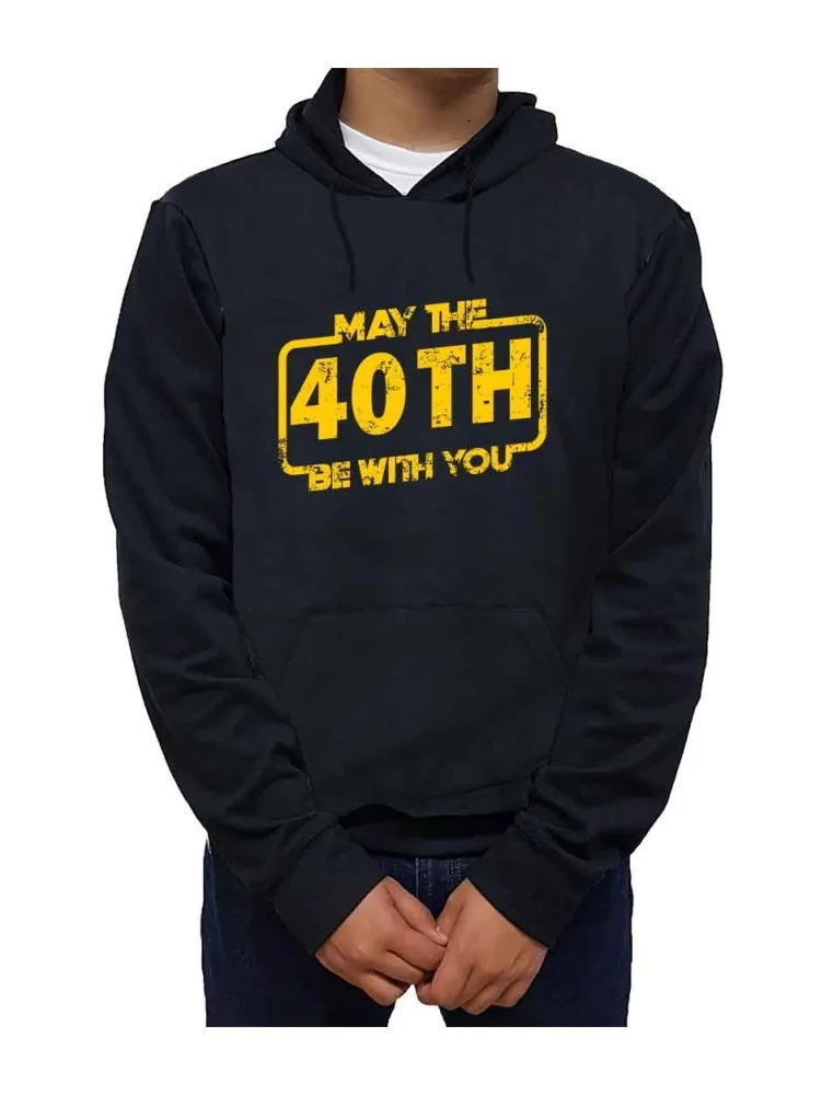 Lightweight hoodie May the 40th be with you