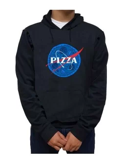 Lightweight hoodie NASA pizza