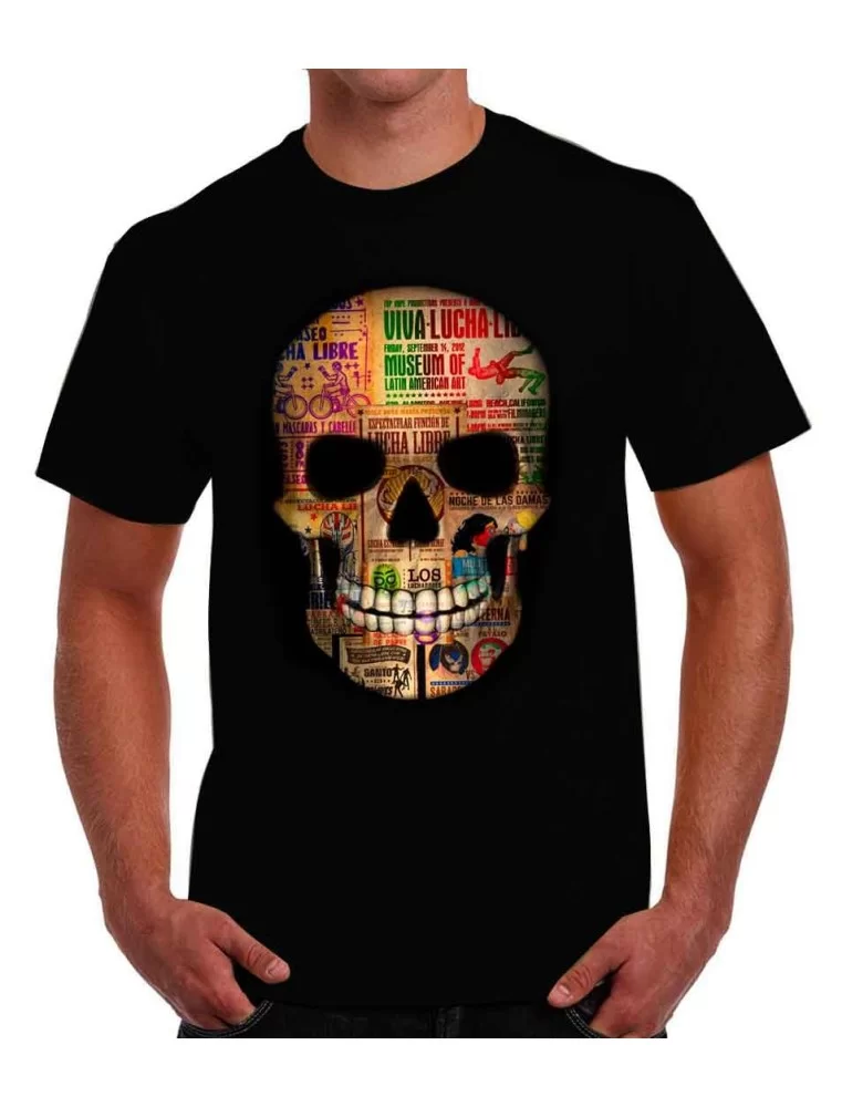 T-shirt wrestling mexican skull -Skull mexican wrestling T-Shirts