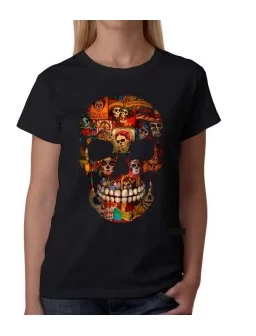 Playera Calavera de catrinas - Camiseta Dia de Muertos