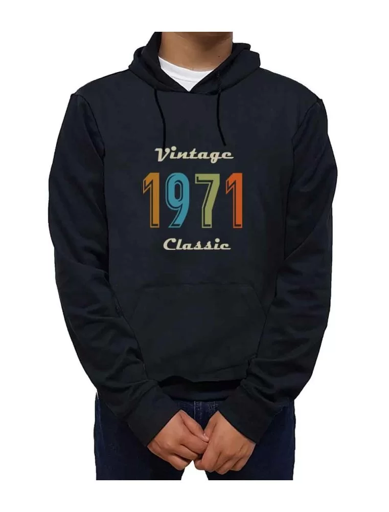 Lightweight hoodie Vintage 1971 classic