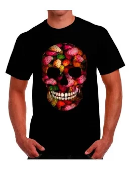 T-shirt of tuna skull -Skull mexican cactus fruit t-shirt