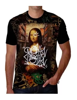 T-shirt of Monalisa Grafitti - Da Vinci Gioconda