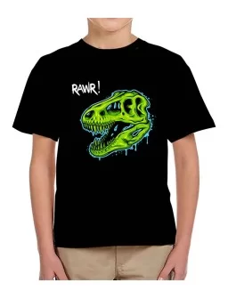 T-shirt T-Rex skull kids