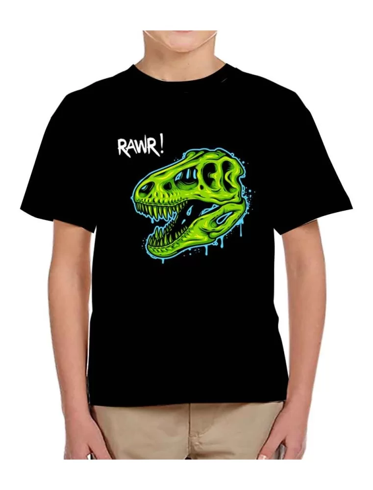 T-shirt T-Rex skull kids