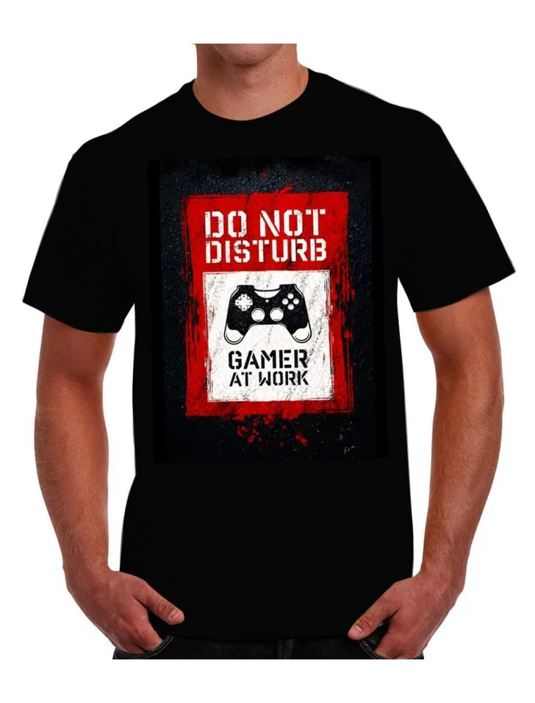 Playera Do not Disturb Gamer at Work