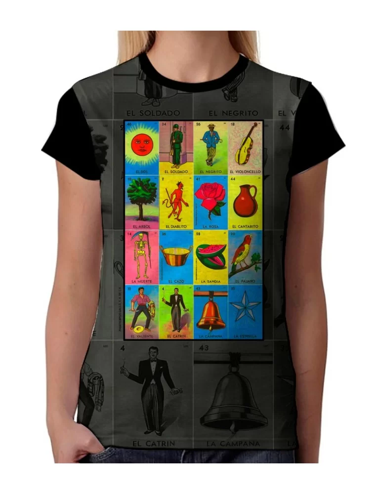 Playera del juego de La Loteria Mexicana