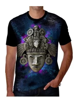 T-shirt of Mexican Aztec Warrior