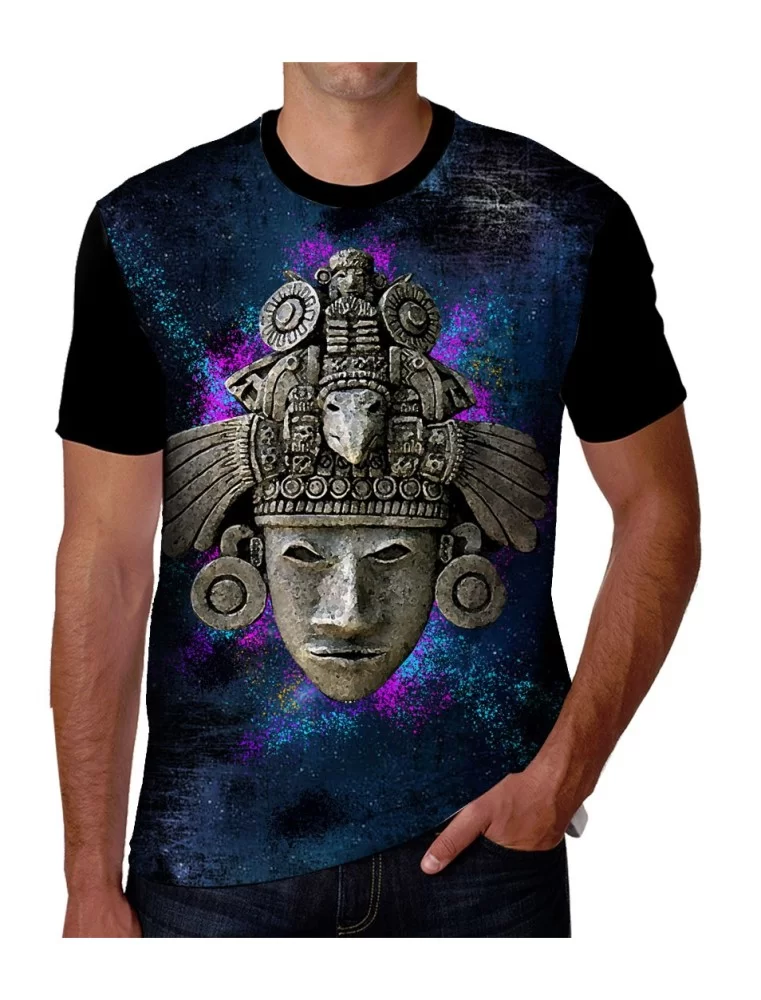 T-shirt of Mexican Aztec Warrior