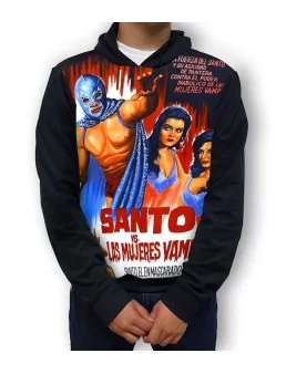 Hoodie of El Santo mexican wrestling fighter