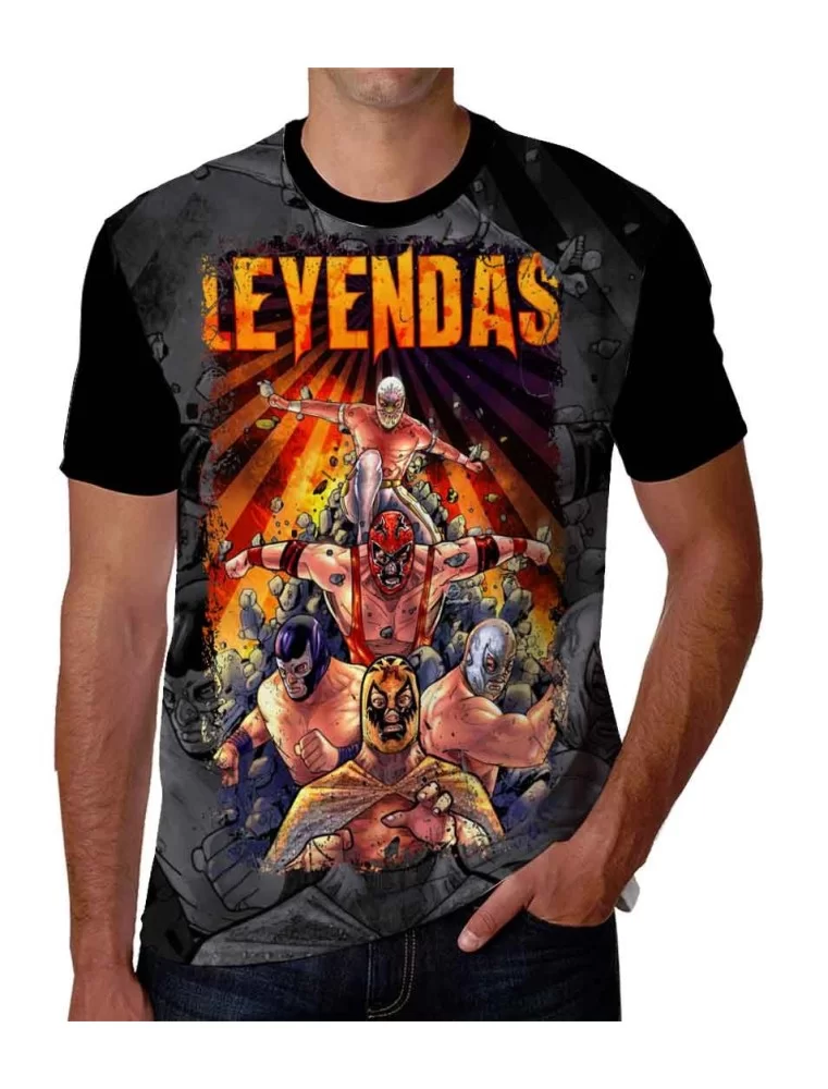 T-shirt of Leyends of Lucha Libre Blue Demon