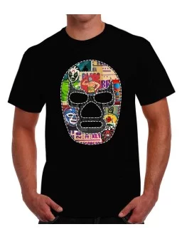 T-shirt of mexican wrestling fighter Blue Demon