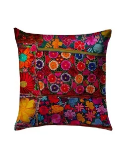 Pillow printed of mexican flowers