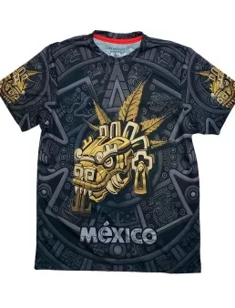 Playera Quetzalcoatl Serpiente emplumada full print