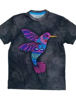 Colored hummingbird t-shirt