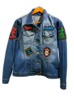 Embroidered denim jacket by...