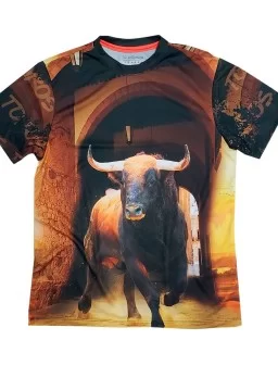T-shirt of fighting bull