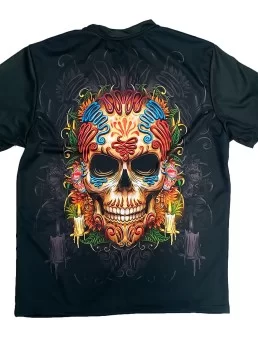 T-shirt of mexican sugar skull