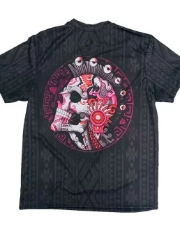 Playera Calavera mexicana Azteca de perfil