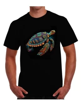 Huichol orange mouth turtle t-shirt