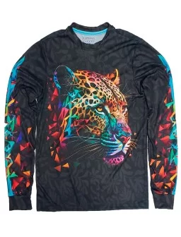 Playera Jaguar de colores Jersey sublimado full print